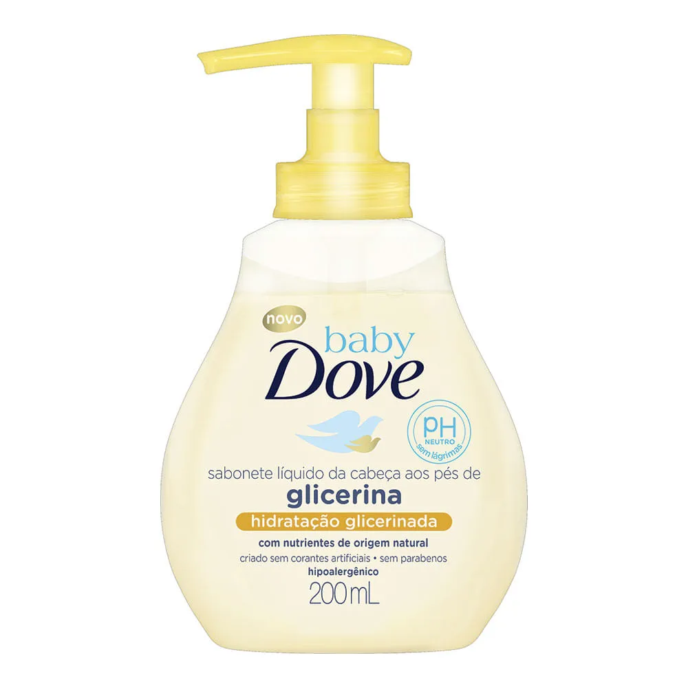 Sabonete Líquido Baby Dove Da Cabeça Aos Pés Glicerina 200ml — Dove | Farmácia Resyla
