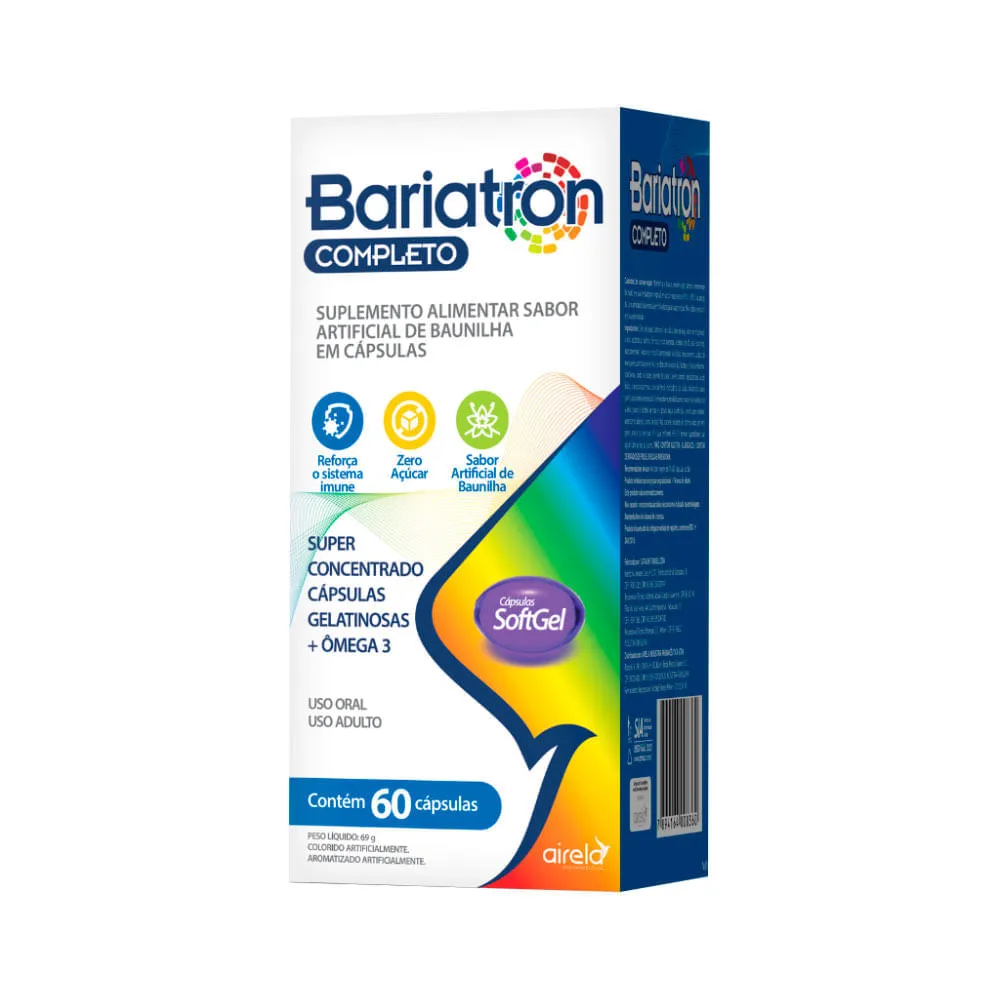 Bariatron Completo Com 60 Capsulas Baunilha — | Farmácia Resyla