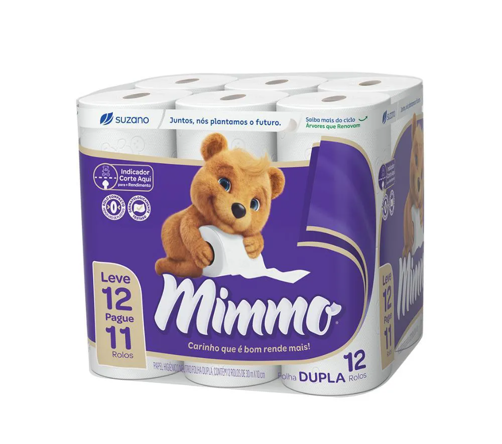 Papel Higiênico Mimmo Folha Dupla 30m Leve 12 Pague 11 — | Farmácia Resyla
