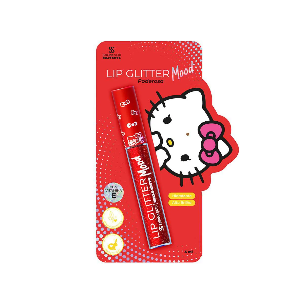 Lip Glitter Mood Sabrina Sato Hello Kitty - Poderosa 4ml — | Farmácia Resyla