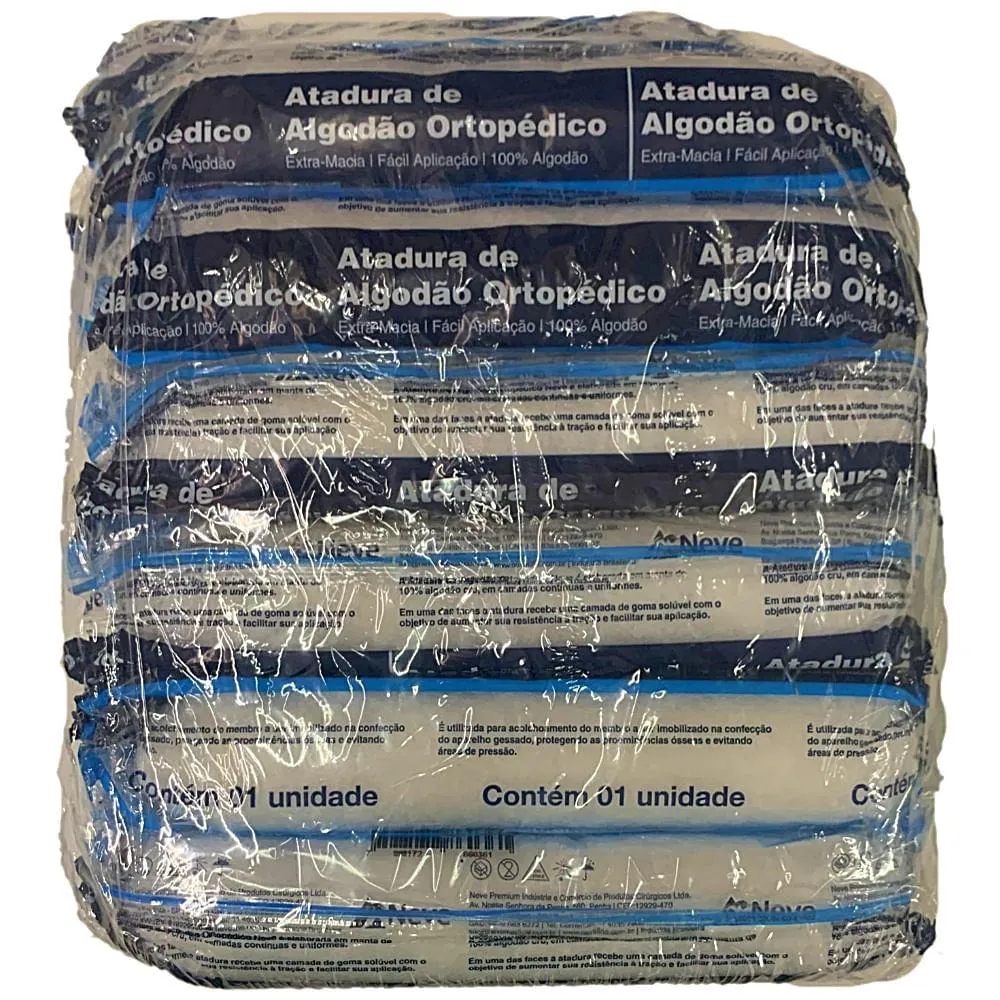 Atadura Algodão Ortopédico Neve 15cmx1.8m - 12 unidades — | Farmácia Resyla