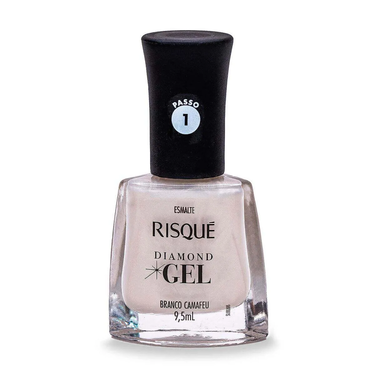 Esmalte Risqué Diamond Gel Branco Camafeu Hipoalergênico com 9,5ml — Risqué | Farmácia Resyla