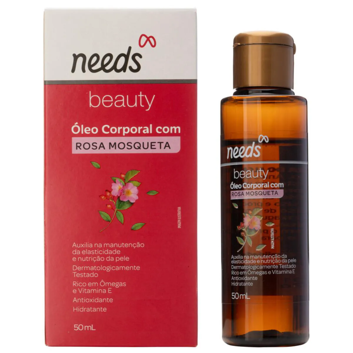 Óleo de Rosa Mosqueta Corporal Needs Beauty 50ml — Needs Beauty | Farmácia Resyla