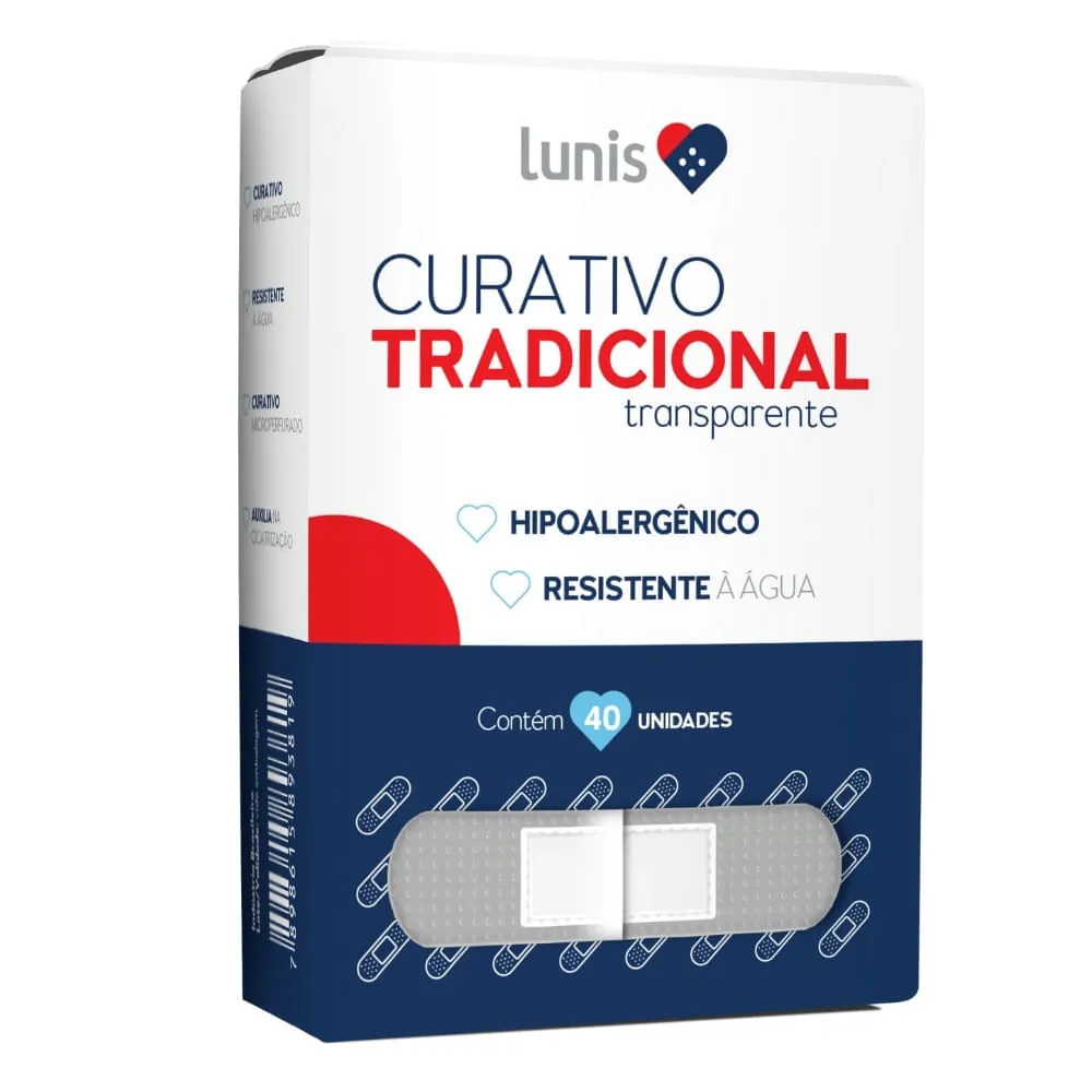Curativo Transparente Lunis Com 40 Unidades — | Farmácia Resyla