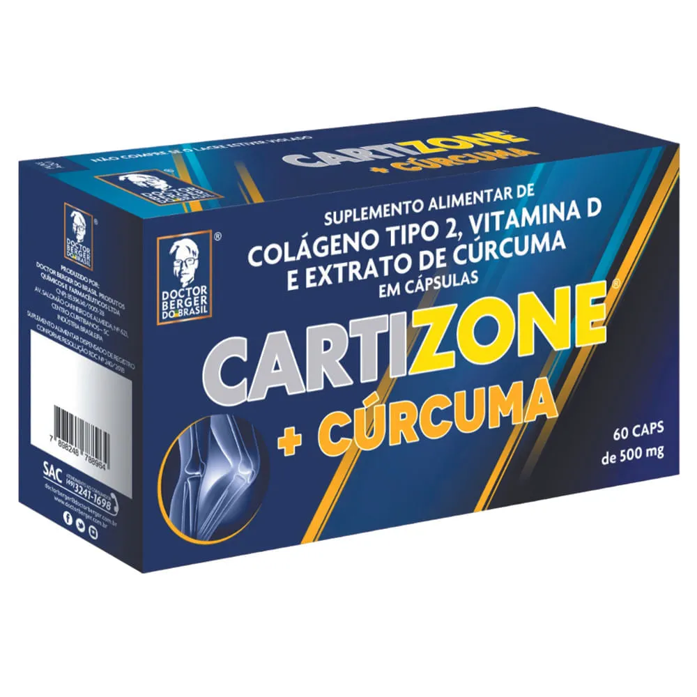 Colageno Cartizone Tipo Ii Curcuma 500mg 60caps Doctor Berger — | Farmácia Resyla