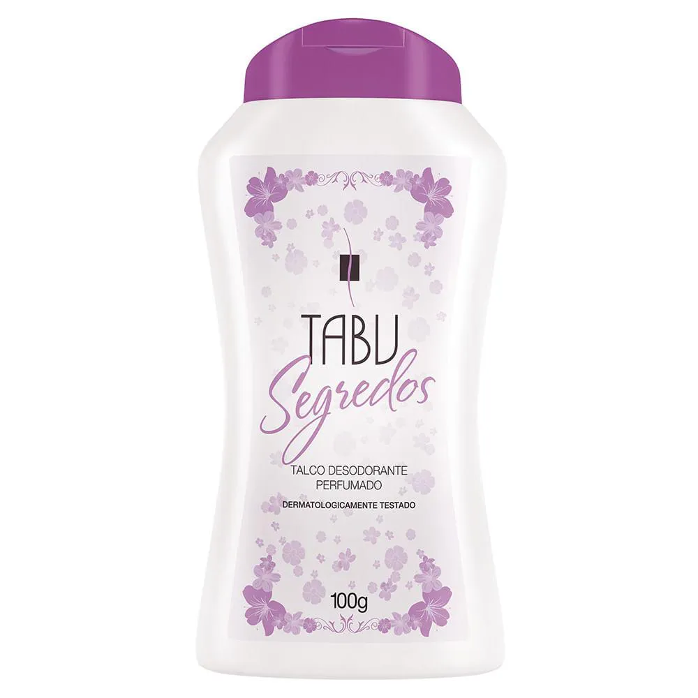 Talco Tabu Segredos 100g — | Farmácia Resyla