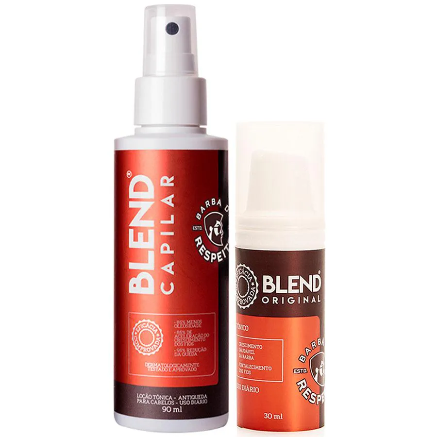 Kit Blend Capilar 95% Antiqueda + Blend Original® Barba de Respeito — | Farmácia Resyla