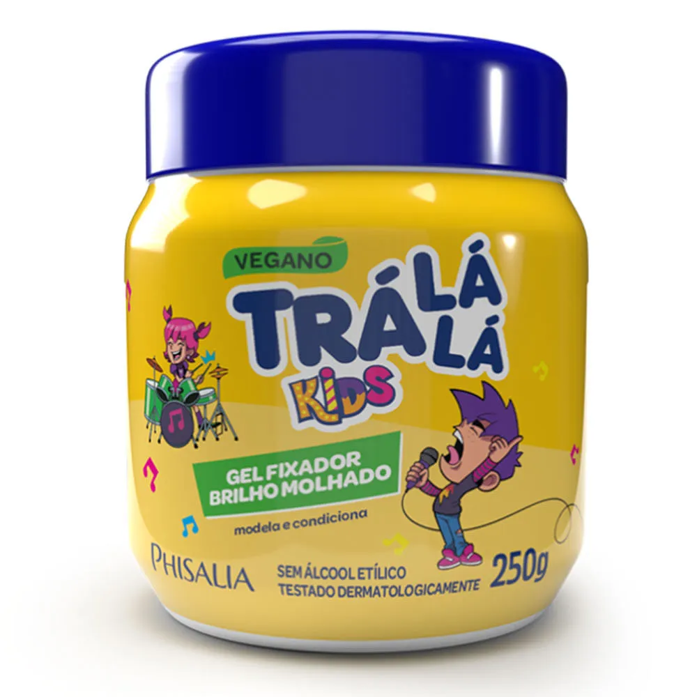 Gel Fixador Tra La La Kids 250gr Brilho Molhado — | Farmácia Resyla