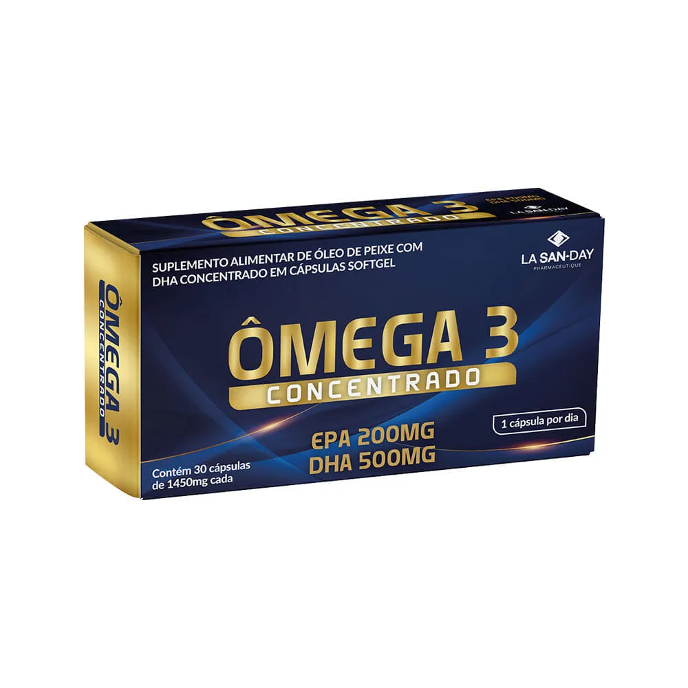 Omega 3 Concentrado Lasanday Com 30 Capsulas — | Farmácia Resyla