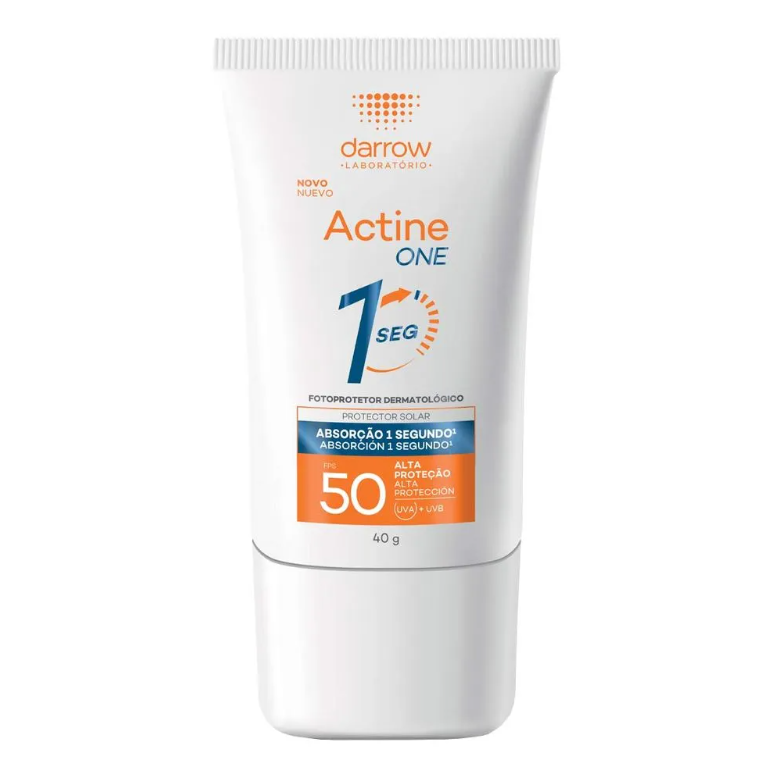 Protetor Solar Facial Darrow Actine One FPS 50 sem cor 40g — | Farmácia Resyla