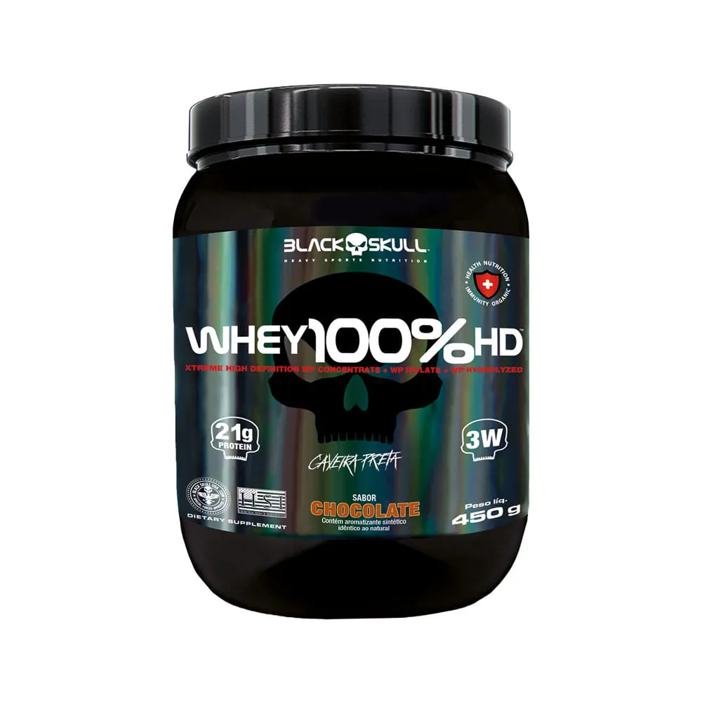 Black Whey 100% Hd 450gr Chocolate — | Farmácia Resyla