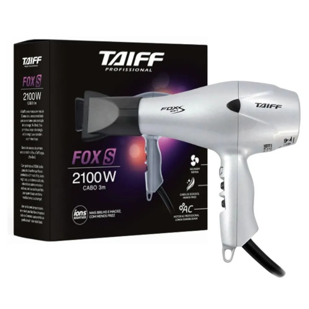 Secador Taiff Fox Ion S 2100w 127v — Taiff | Farmácia Resyla