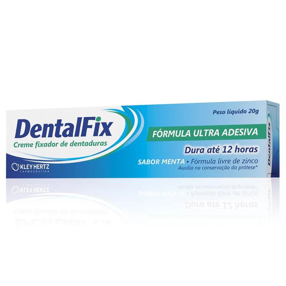 Creme Fixador de Dentadura Dentalfix - Menta 20g — | Farmácia Resyla