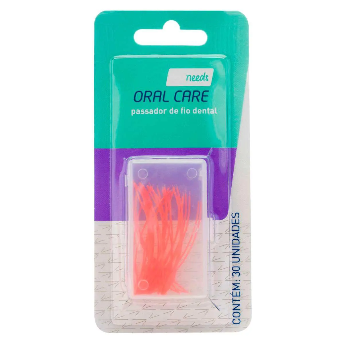 Passador de Fio Dental para Aparelho Needs Oral Care 30 Unidades — Needs | Farmácia Resyla
