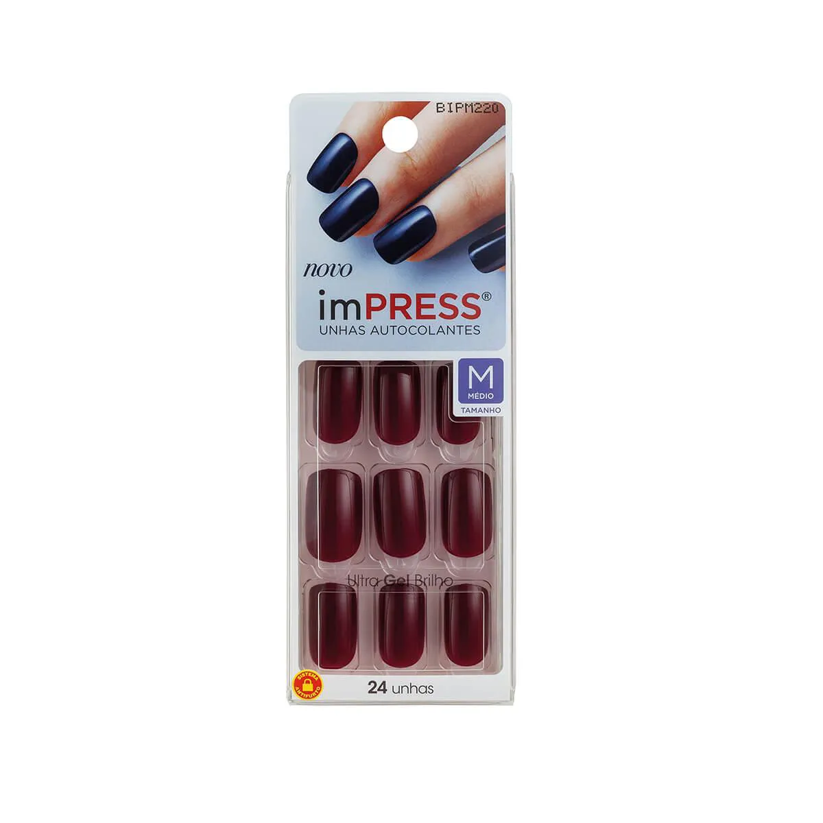 Unhas Autocolantes Impress Pretty Please Média com 24 Unidades — | Farmácia Resyla