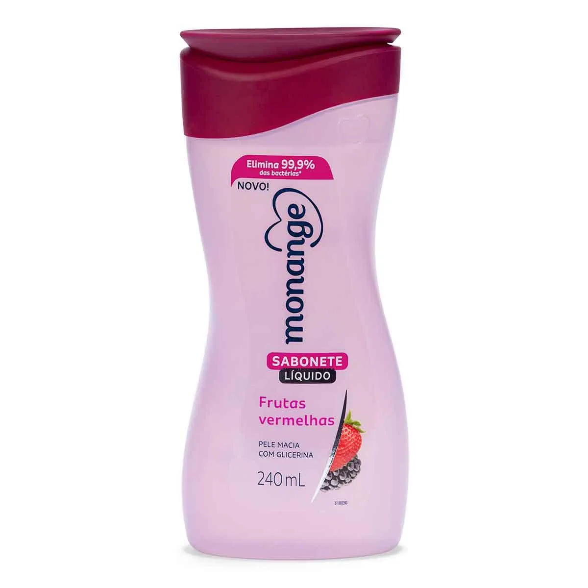 Sabonete Líquido Monange Frutas Vermelhas com 240ml — Monange | Farmácia Resyla