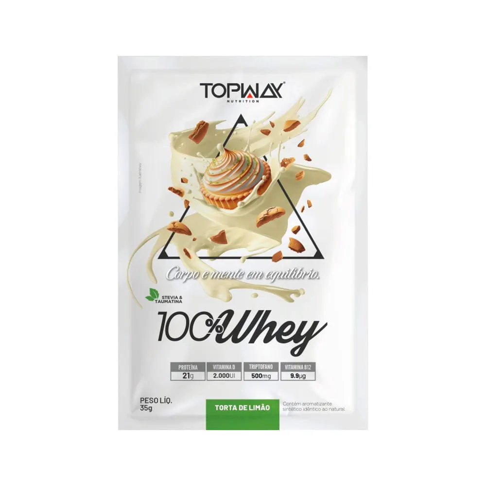 Topway 100% Whey 35gr Torta De Limao — | Farmácia Resyla