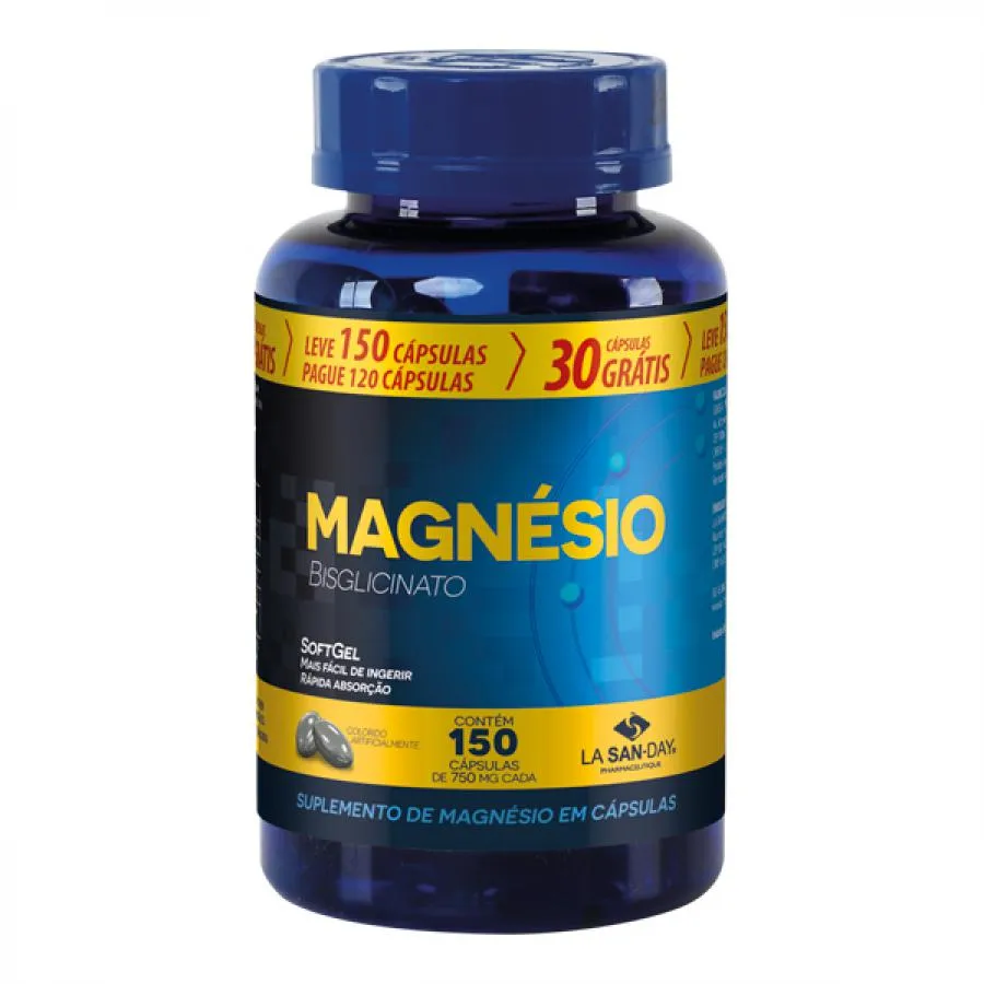 Magnesio Bisglicinato Lasanday 150 Capsulas 750mg — | Farmácia Resyla