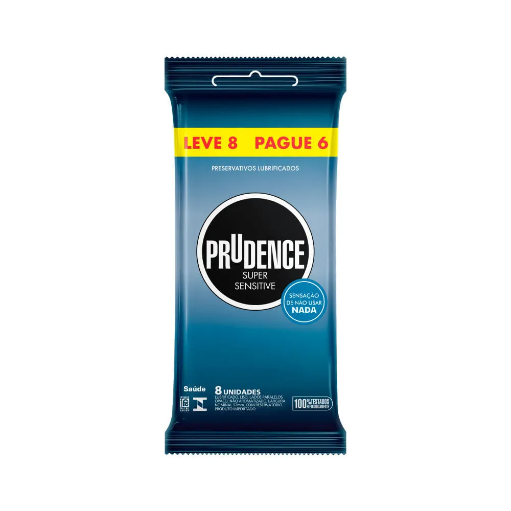 Preservativo Prudence 8 Super Sensitive — | Farmácia Resyla