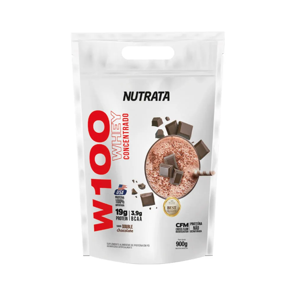 Nutrata W100 Whey Concentrado 900gr Double Chocolate — Nutrata | Farmácia Resyla