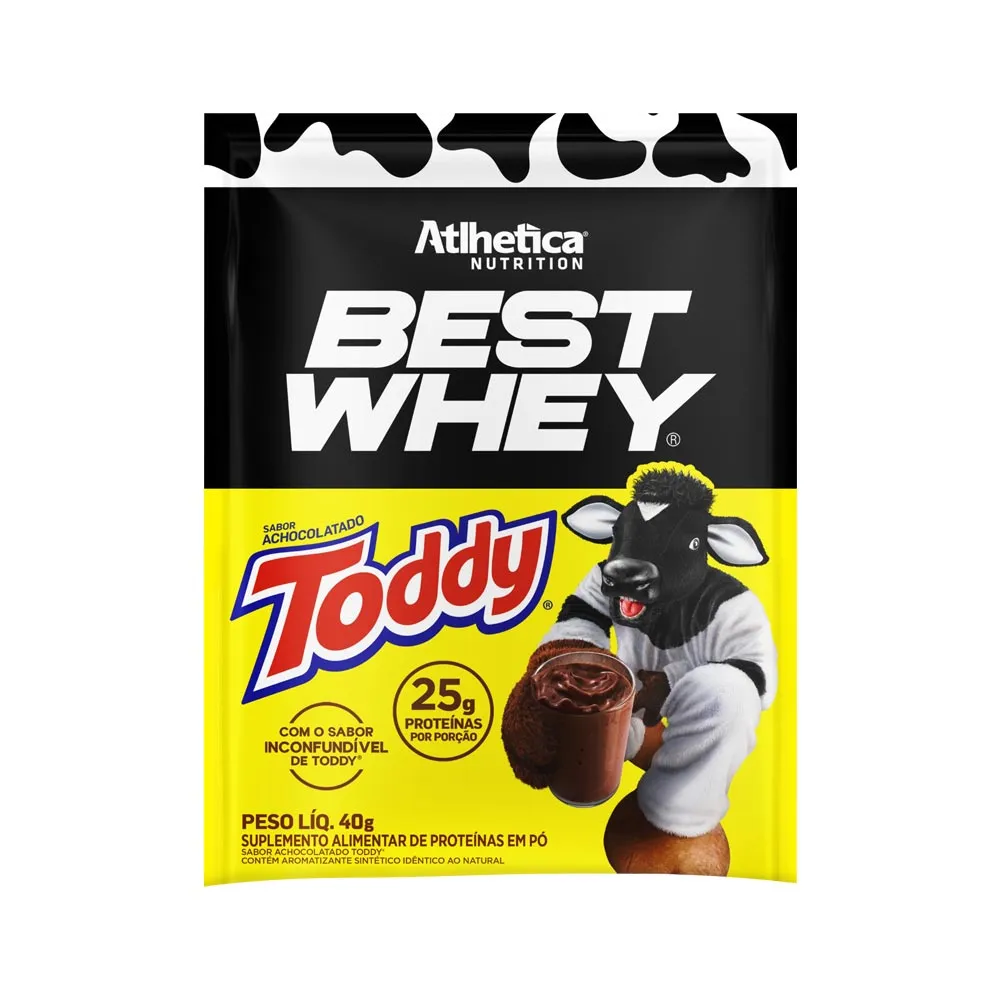 Atlhetica Best Whey Achocolatado Toddy 40gr — | Farmácia Resyla