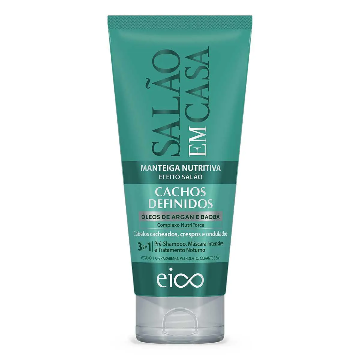 Manteiga Nutritiva 3 em 1 Cabelo Cacheado Eico Salão Em Casa Cachos Definidos 180ml — | Farmácia Resyla