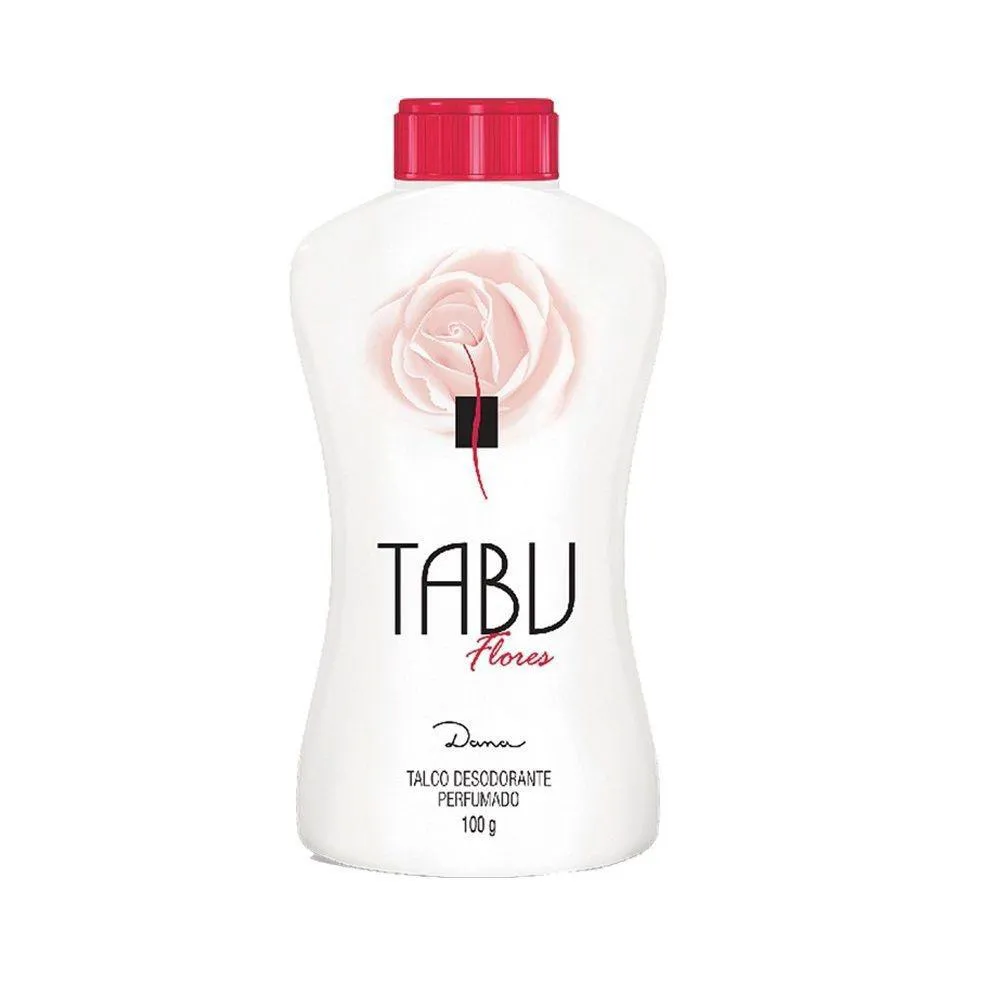 Talco Tabu Desodorante Perfumado Flores 100g — | Farmácia Resyla