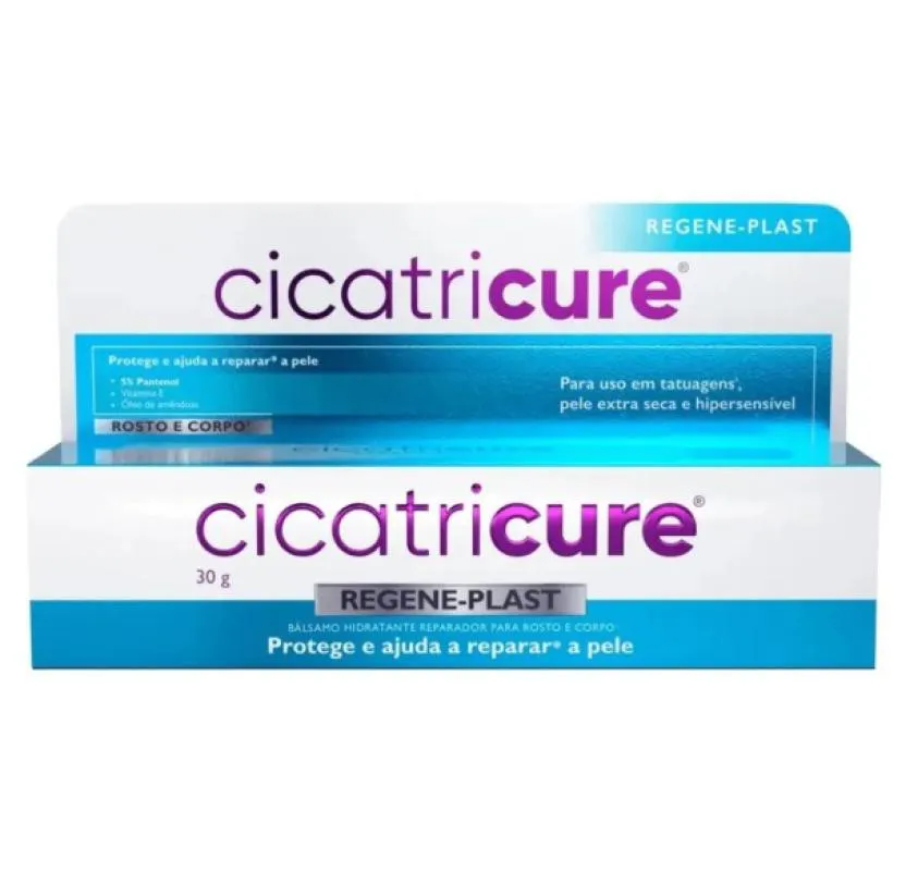 Cicatricure Regene-Plast Bálsamo Hidrante Rosto e Corpo 30G — | Farmácia Resyla
