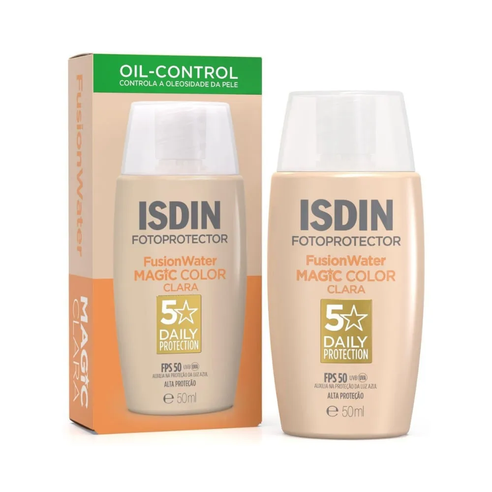 Isdin Fusion Water Protetor Solar 50ml Fps50 Oil Control Clara — Isdin | Farmácia Resyla