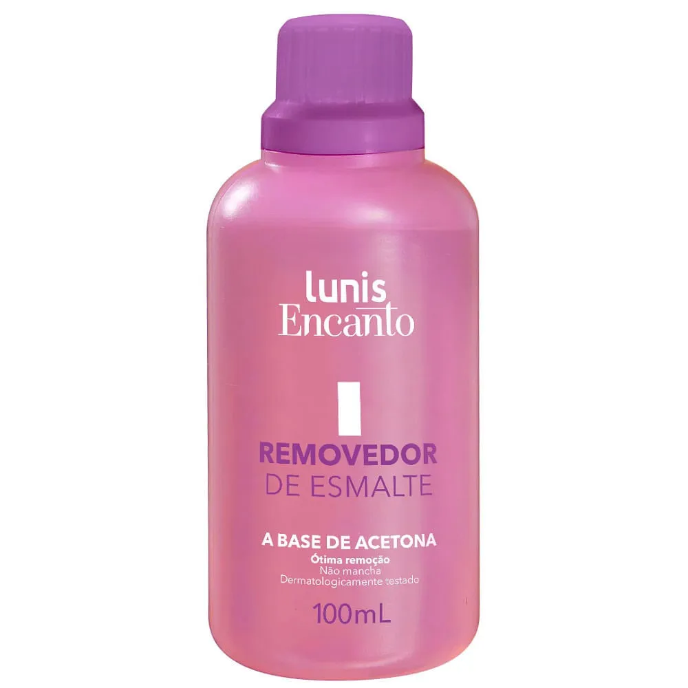 Removedor Esmalte Lunis Encanto 100ml Com Acetona — | Farmácia Resyla