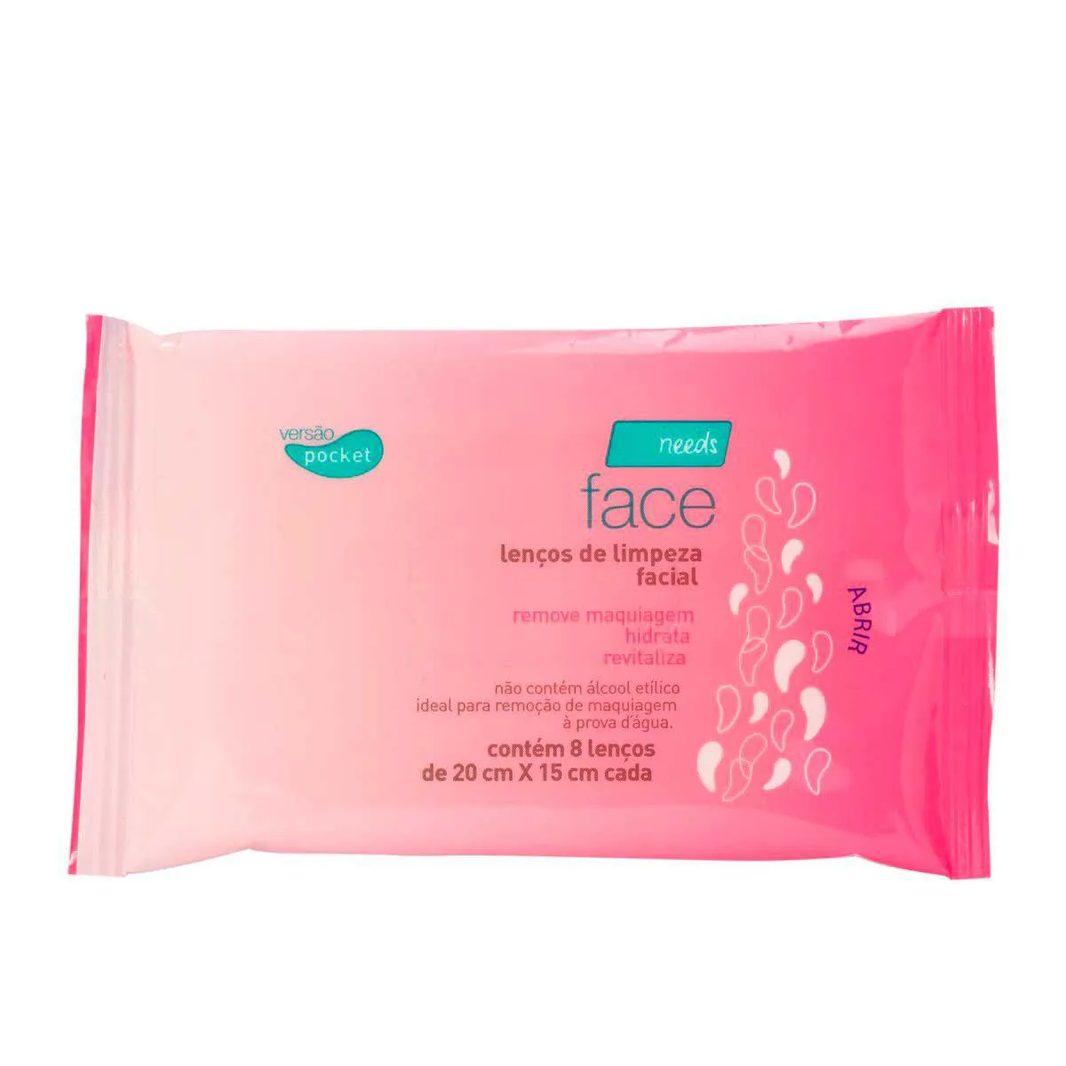 Lenço Demaquilante Needs Face Limpeza Facial 8 Unidades — Needs | Farmácia Resyla