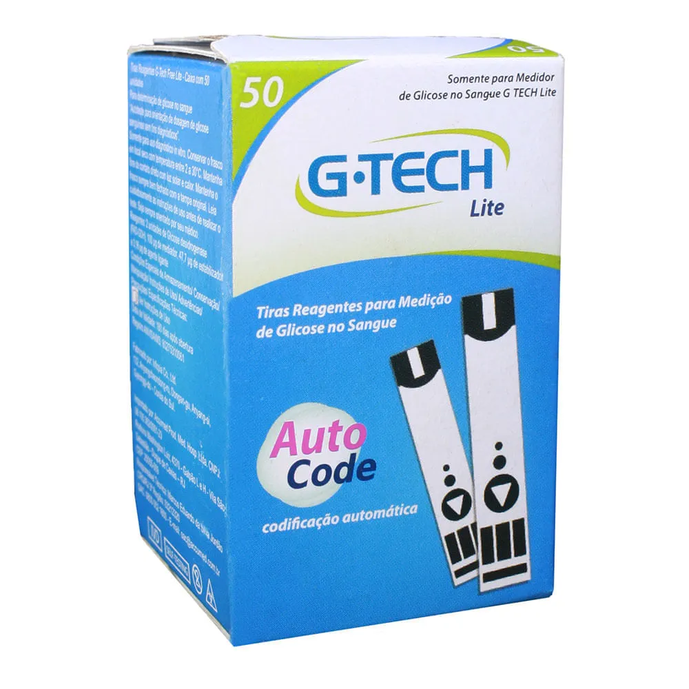 G-tech Lite Auto Code Tiras Com 50 Unidades — | Farmácia Resyla