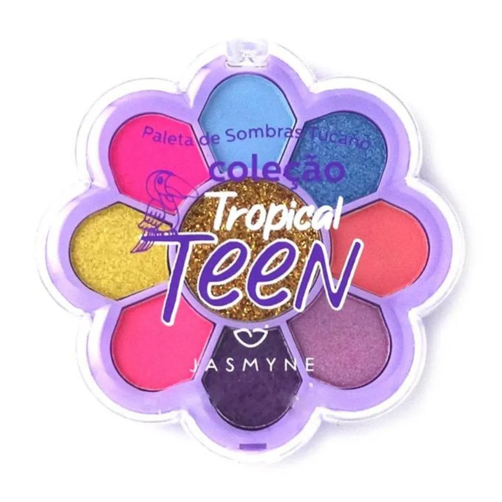 Paleta de Sombras Jasmyne Tropical Teen Tucano A 10g — | Farmácia Resyla