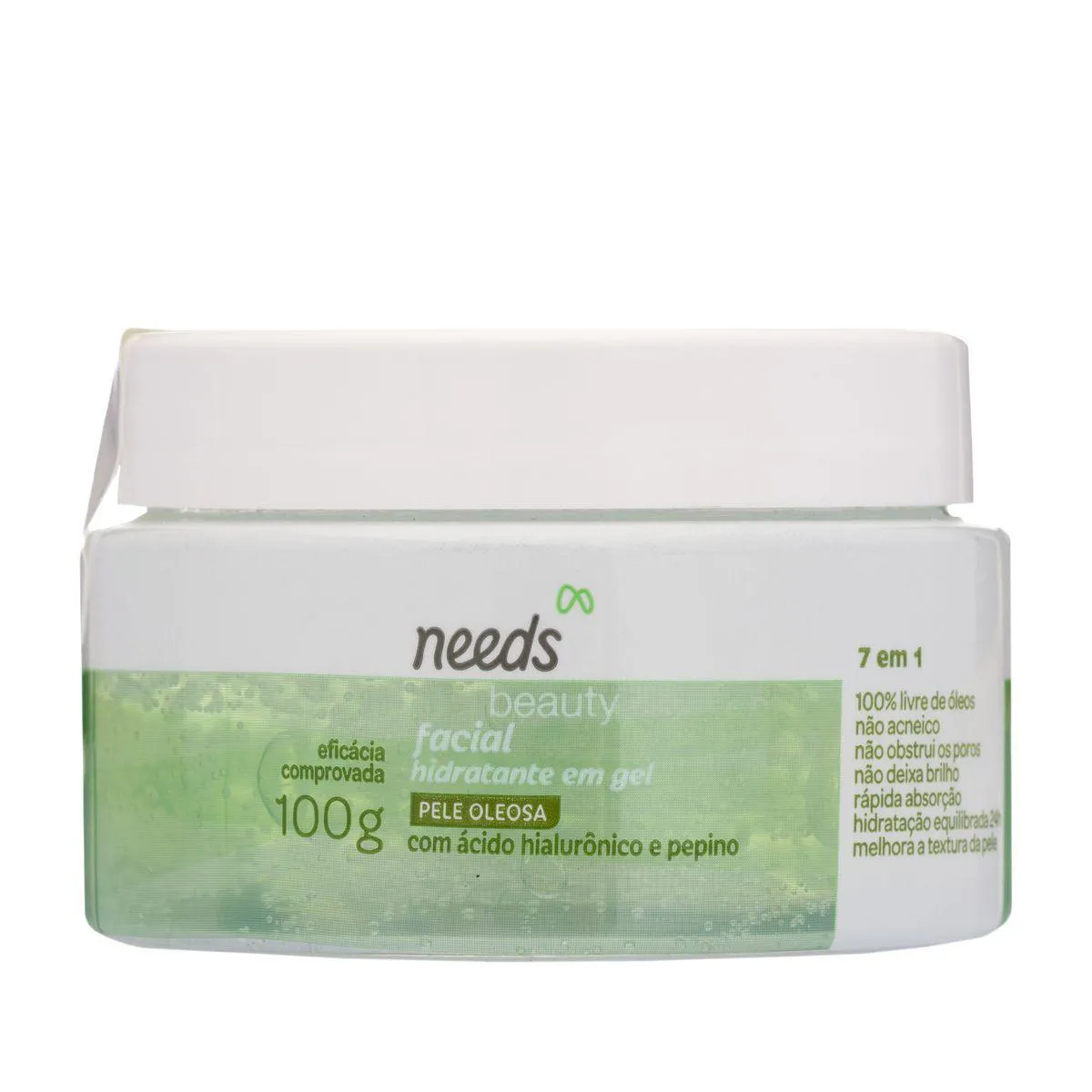 Hidratante Facial Needs Beauty Ácido Hialurônico e Pepino 100g — Needs Beauty | Farmácia Resyla