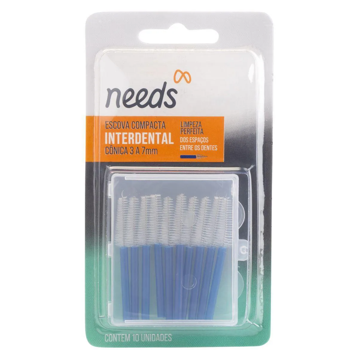 Escova Interdental Needs Cônica 3 a 7mm 10 Unidades — Needs | Farmácia Resyla