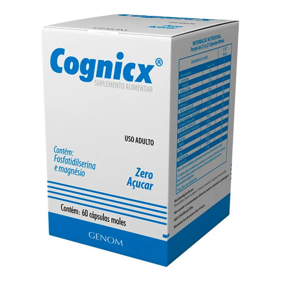Cognicx Zero Açúcar Com 60 Cápsulas Moles — | Farmácia Resyla