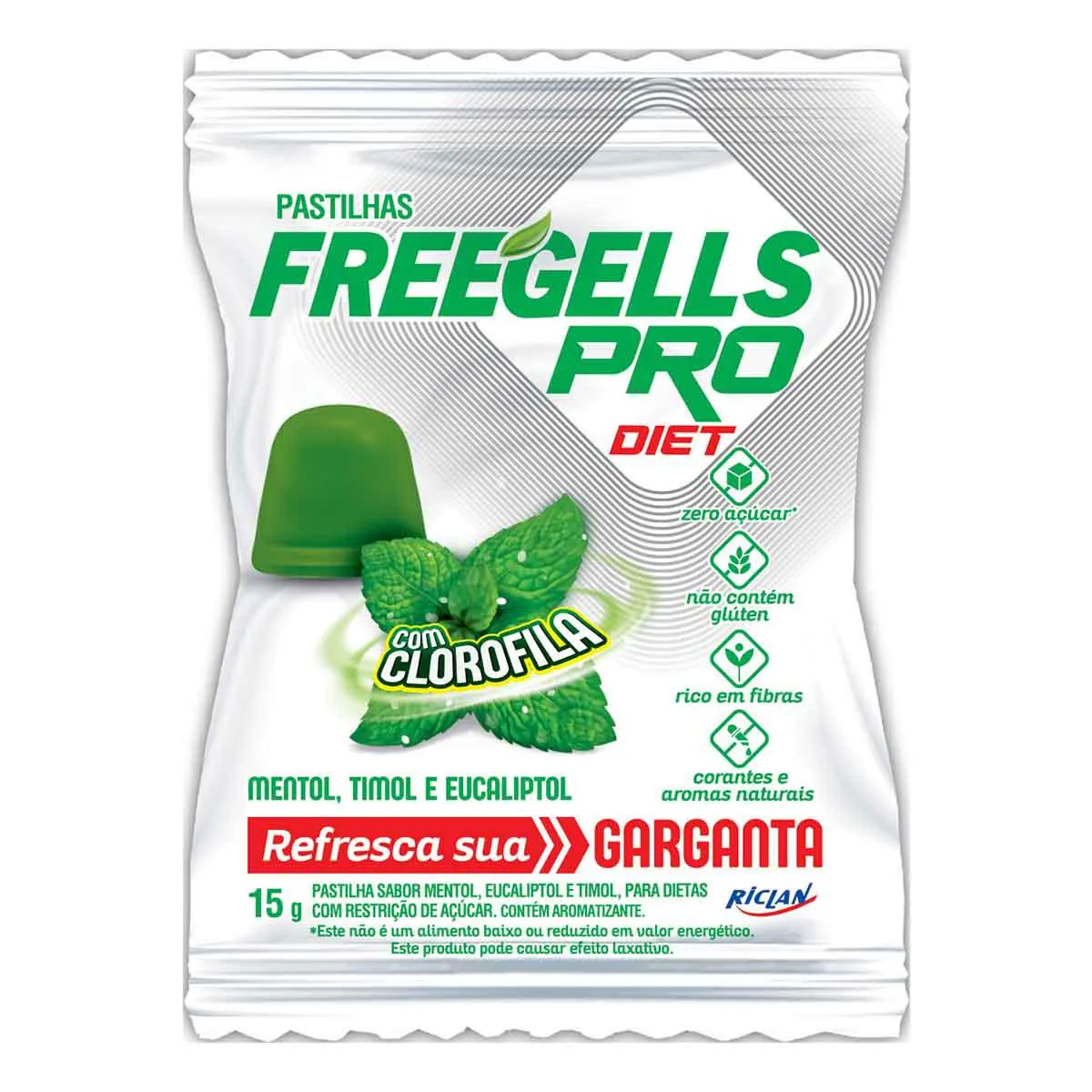 Pastilha Freegells Pró Eucalipto Diet 15g — | Farmácia Resyla