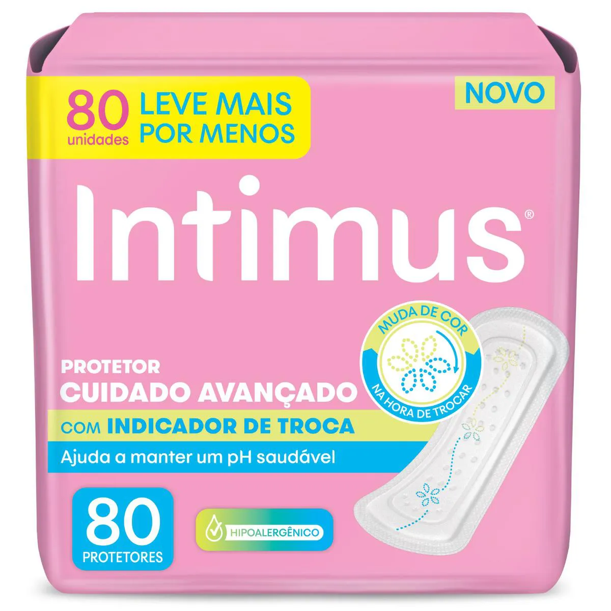 Protetor Diário Intimus com Indicador de Troca 80 unidades — Intimus | Farmácia Resyla