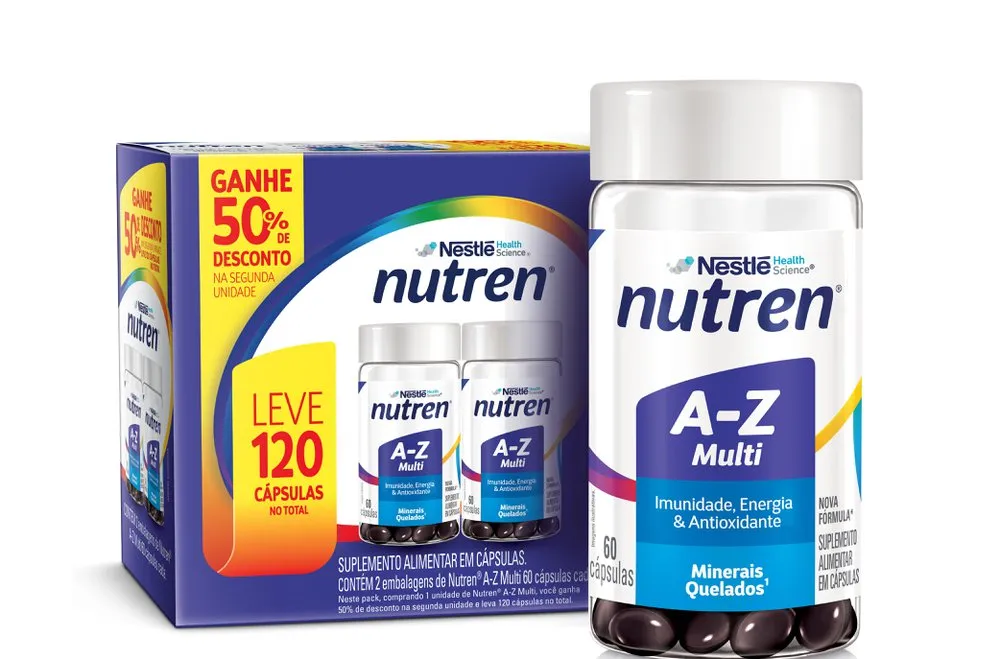 Suplemento Alimentar Nutren A-z Multivitaminico 120 Capsulas — Nutren | Farmácia Resyla