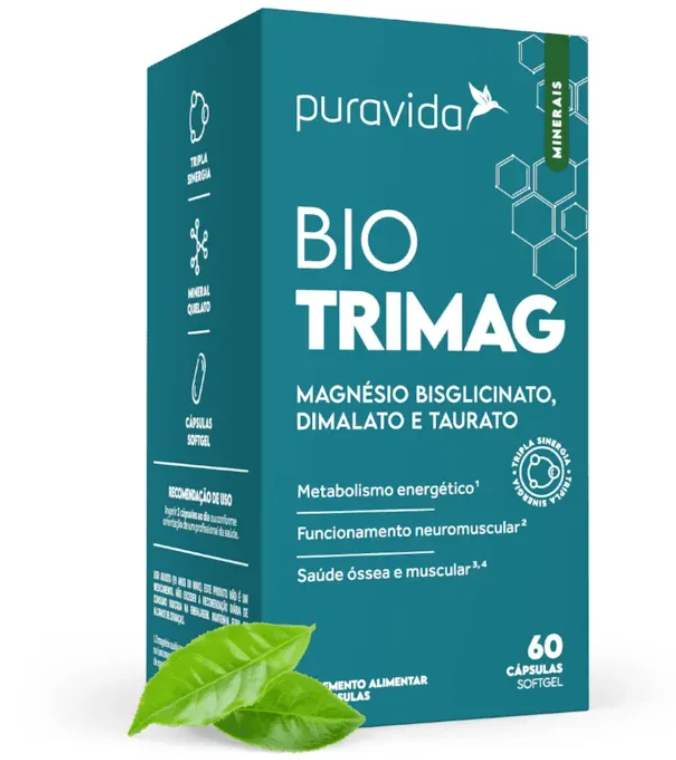 BioTrimag Trimagnésio Puravida 60 cápsulas — | Farmácia Resyla