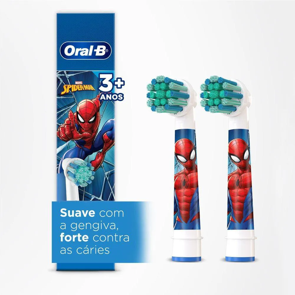 Refis para Escova Elétrica Oral-B Spiderman 2 unidades — Oral-B | Farmácia Resyla