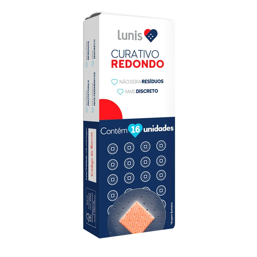 Curativo Lunis Redondo Transparente 16 Unidades — | Farmácia Resyla