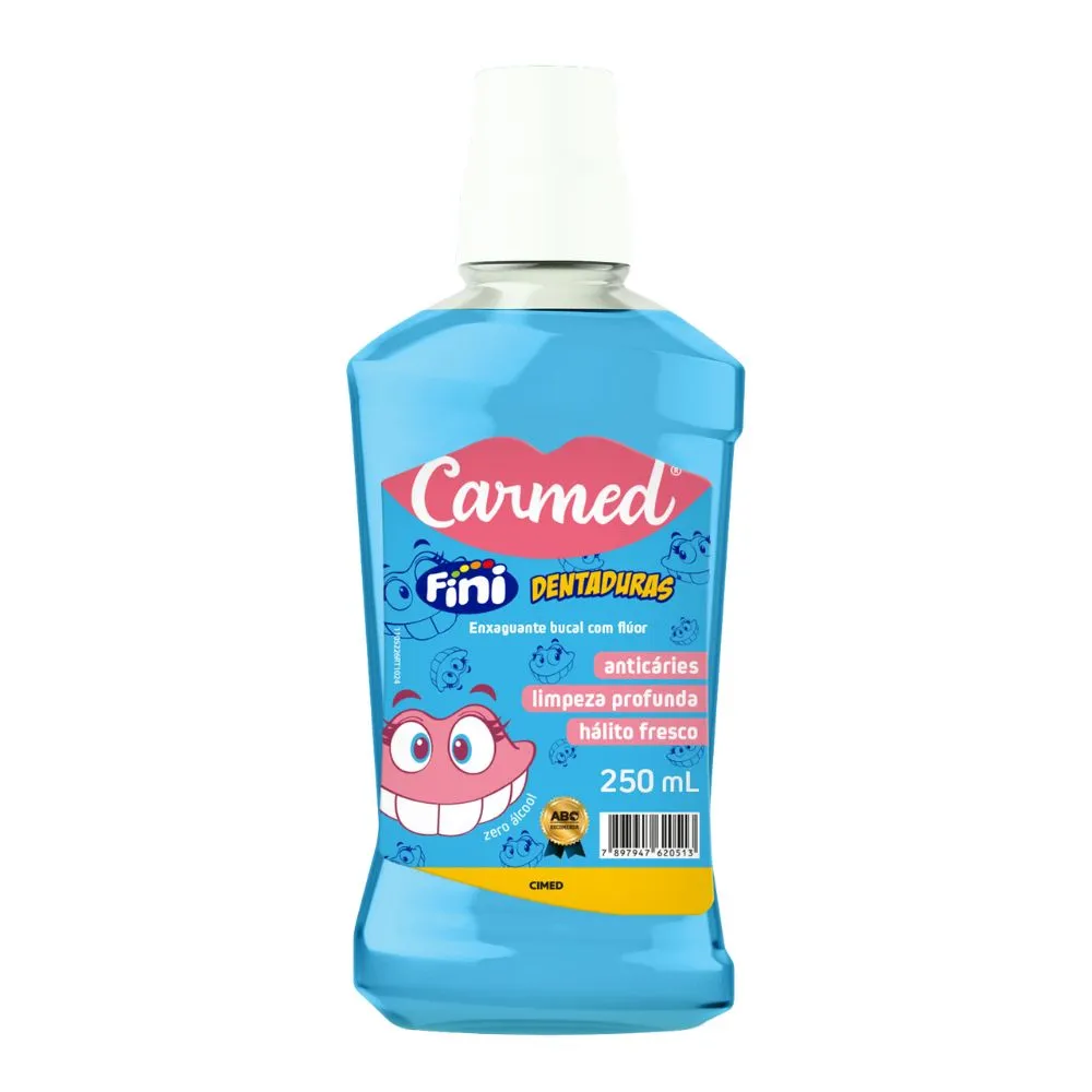 Enxaguante Bucal Carmed Dentaduras 250ml — | Farmácia Resyla
