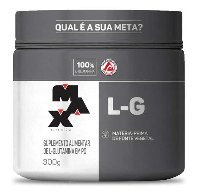 Glutamina em Pó L-G Max Titanium 300g — Max Titanium | Farmácia Resyla