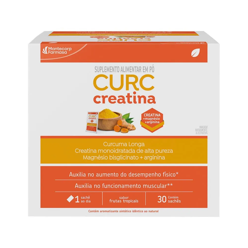Curc Creatina Sabor Frutas Tropicais Com 30 Saches De 7,3gr Cada Mantecorp Farmasa — Mantecorp | Farmácia Resyla
