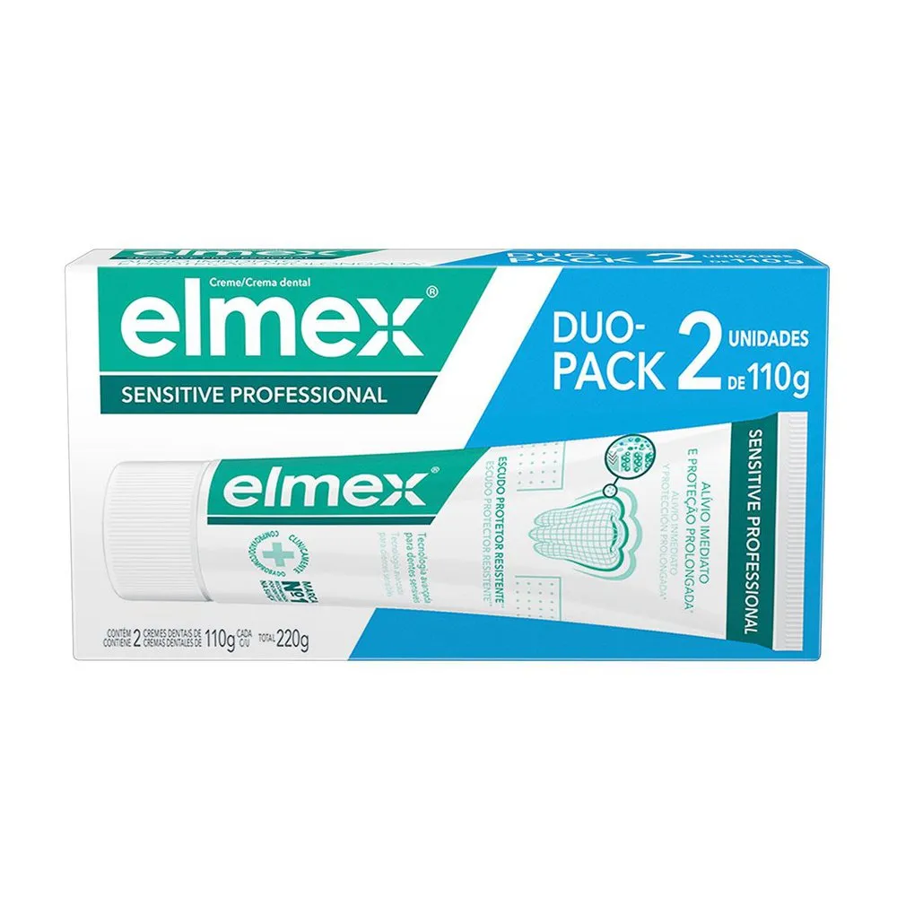 Creme Dental Elmex Sensitive Professional 110g 2 Unidades — | Farmácia Resyla