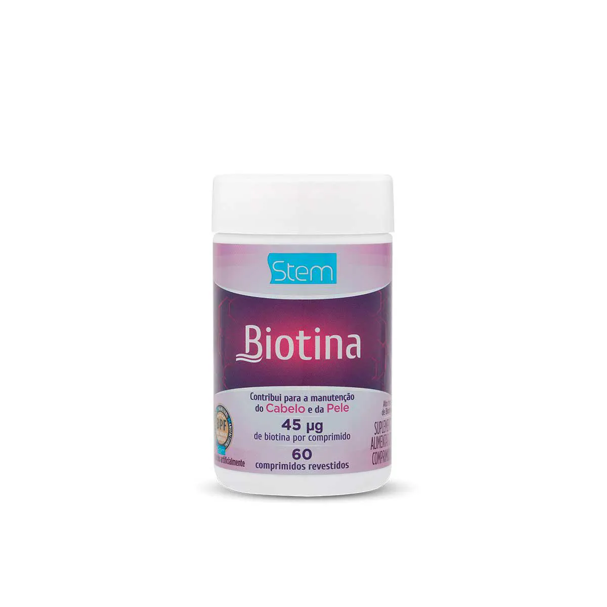 Suplemento Alimentar Biotina para Cabelo e Pele com 60 comprimidos — | Farmácia Resyla