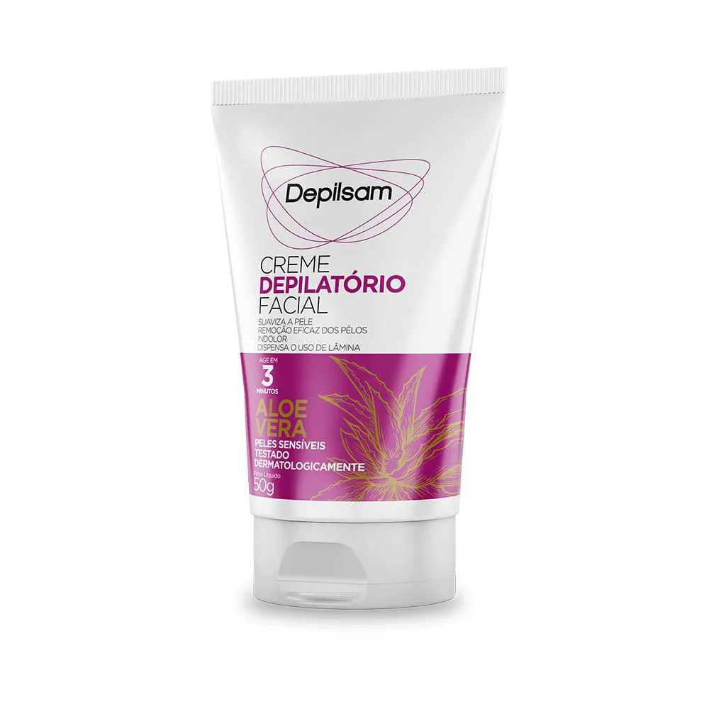 Creme Depilatório Facial Depilsam Aloe Vera 50g — Depilsam | Farmácia Resyla