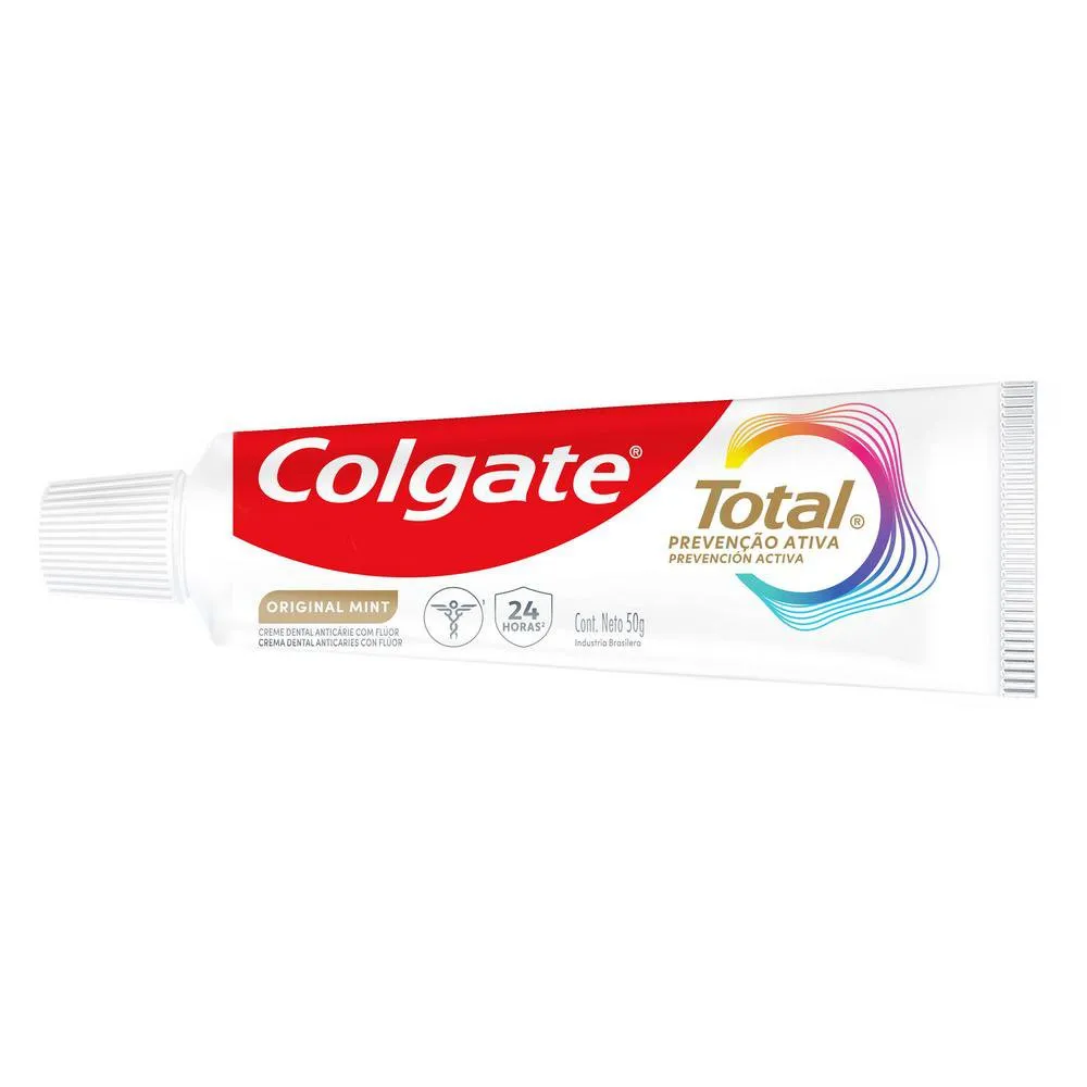 Creme Dental Colgate Total Prevenção Ativa Original Mint 50g — Colgate | Farmácia Resyla