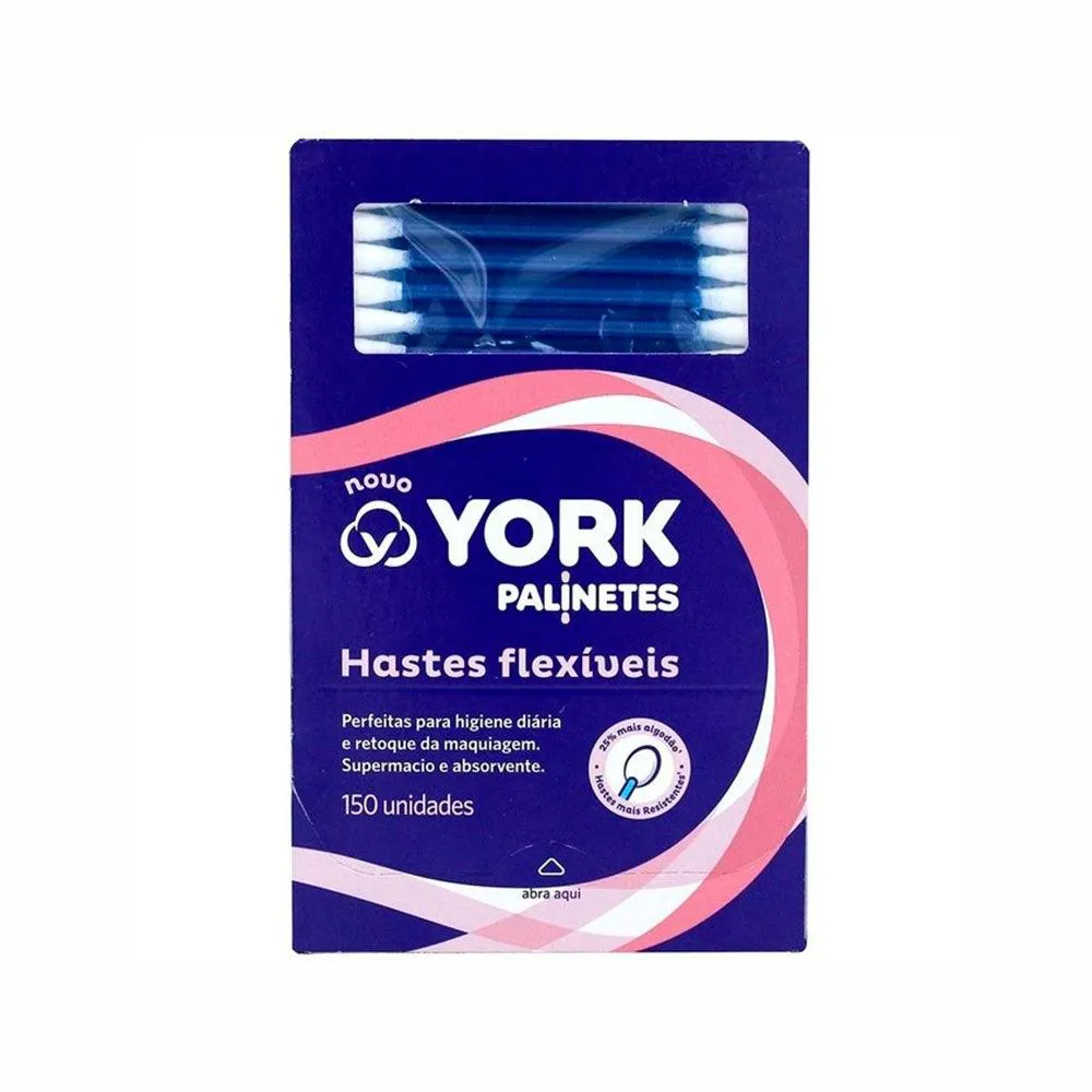 Hastes Flexíveis Palinete York C/150un — | Farmácia Resyla